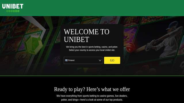 Kindred (Unibet) casino screenshot
